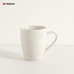 Service de vaisselle en porcelaine blanche gaufrée moderne et minimaliste Ensemble de vaisselle pour micro-ondes lavable au lave-vaisselle pour usage quotidien - Product Image 2