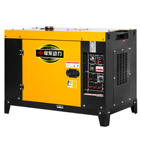 Groupe électrogène diesel silencieux super silencieux, mini, portable, 5KW, 8KW, 10KW, 12KW, triphasé, démarrage automatique, insonorisé