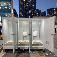 Toilettes portables d'extérieur, cabine sanitaire mobile pour événements et espaces publics