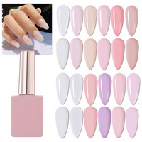 COLORMARK Gel UV Base Caoutchouc pour Nail Art, Gel Fonctionnel Élastique à Pénétration, Couche de Base Colorée en Bouteille, Non Toxique, Sans Rinçage Nécessaire