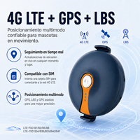 Traceur GPS 4G LTE portable pour animaux de compagnie avec son et lumière pour chiens et chats, dispositif de collier étanche, colliers pour chiens avec GPS