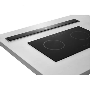 Hotte de cuisine îlot escamotable intégrée avec boîtier en acier inoxydable et débit d'air de 25m³/min pour cuisine ouverte - Product Image 2