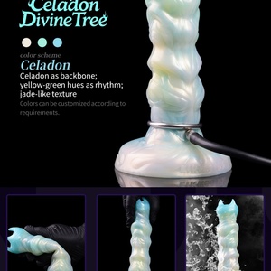 Celadon Divine Tree Fantasy Ovipositor, Criatura Alienígena de Fantasía, Bomba de Aire para Depositar Huevos, Masturbador Femenino, Tapón Anal, Juguetes Sexuales para Adultos al por Mayor - Product Image 6
