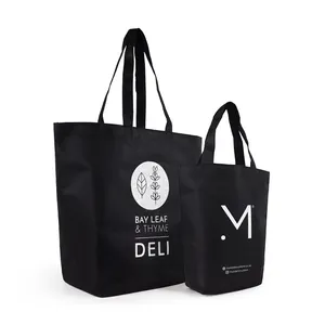 Reusable Eco-Friendly RPET Non-Woven Tote Bag Customizable with GRS and ISO9001 Certification for Supermarkets