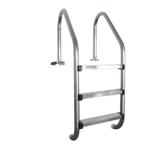Escalera de <span class=keywords><strong>piscina</strong></span> de <span class=keywords><strong>acero</strong></span> inoxidable a bordo con 2/3/4/5 escalones Material ABS sobre el suelo Escaleras <span class=keywords><strong>Piscina</strong></span> Seguridad Accesorios para piscinas - Product Image 1