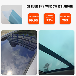 Vente en gros 1.52m * 15m Bleu Noir TPU Panoramique Skylight <span class=keywords><strong>Film</strong></span> <span class=keywords><strong>de</strong></span> Protection pour Voitures 99% Rejet <span class=keywords><strong>de</strong></span> Chaleur <span class=keywords><strong>UV</strong></span> Blocage <span class=keywords><strong>Film</strong></span> <span class=keywords><strong>de</strong></span> Fenêtre - Product Image 4