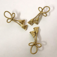 Poignées et Boutons Décoratifs en Laiton Antique avec Pompons Suspendus pour Armoires, Tiroirs, Portes, Penderies et Meubles à Vin
