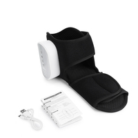 Masajeador de pies con compresión de aire inalámbrico Phenitech, bota de masaje térmica recargable por USB con calefacción para tobillo