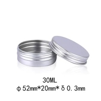 Vente flash - Petit pot rond pour soins de la peau avec bouchon à vis - Emballage en aluminium pour cosmétiques - 5/15/30/50/60/80/100/150/200/300/500 ml