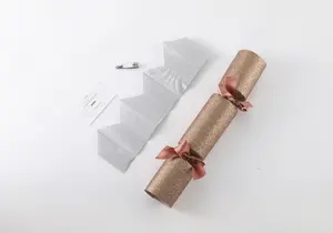 Papel impreso personalizado, decoración de Navidad, regalo Cracker, regalo de lujo