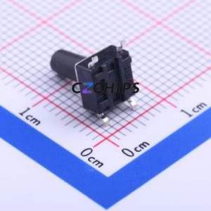 K2-1102SP-N4SC-04 Tactile Switch SMD-4P,6x6mm Switch Single Pole Single Throw Round Button 2.5N Vertical Mount - Product Image 2