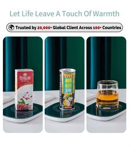 Hot Sale Stock or Custom Business Gift Set Cup Heating Pad Temperature Control Smart Coffee Mug Cup Warmer With Custom Logo Mug - Product Image 3