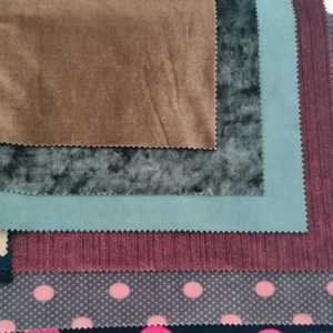 墨泉工厂超柔软KS韩版天鹅绒涤纶氨纶女式针织面料 - Product Image 5