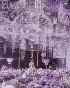 Dernier mandap de suspension en cristal K9 pour décoration suspendue, décoration de <span class=keywords><strong>plafond</strong></span> et décoration de <span class=keywords><strong>mariage</strong></span> - Product Image 4