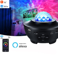 Proyector LED de cielo estrellado, luz nocturna con USB, música, ola de agua, lámpara de proyección, regalos, decoración de dormitorio, TUYA, gran oferta de fábrica