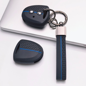 Funda para llave de Toyota Hilux <span class=keywords><strong>Vigo</strong></span> Yaris Corolla Rav4 Vitz Echo Classic 2 con llavero, antiarañazos, a prueba de golpes, suave al tacto, nueva - Product Image 1