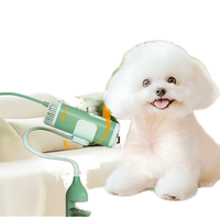 Sèche-cheveux silencieux haute puissance pour animaux de compagnie, 3 vitesses, séchage rapide pour chiens et chats, en fer, collier réglable, prise EU, recharge