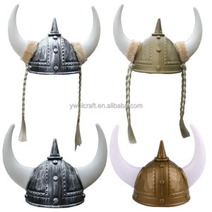 Casco Vikingo HLC Hot Silver Gold con Cuernos, para Cosplay, Medieval, Romano, Gladiador, Sombrero para Fiestas, Decoración para Fiestas - Product Image 1