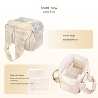 Sac à dos de voyage pour animaux de compagnie en polyester respirant grande capacité, sac à main portable pour chats et chiens