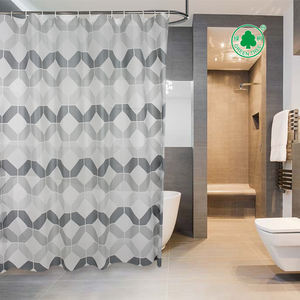 <span class=keywords><strong>ม่าน</strong></span>อาบน้ำกันน้ำ PEVA เป็นมิตรกับสิ่งแวดล้อม - ขนาด 72x79 นิ้ว ลายคลื่น ป้องกันเชื้อรา ปรับแต่งได้ - Product Image 5