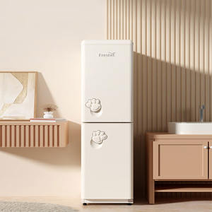 Réfrigérateur rétro à deux portes Xinfei 175L, réfrigérateur de style <span class=keywords><strong>vintage</strong></span> classique avec congélateur supérieur pour la cuisine et l'appartement - Product Image 1