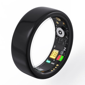 smart ring that vibrates Amazon.com: Smart Ring Health Tracker 5ATM Waterproof Sport Ring Exclusive  Vibration Alerts Titanium Blood Oxygen/Sleep/Emotional Management Women  Cycle Prediction Compatible with iOS/Android Arctic Silver 6.5 : Electronics main image 0