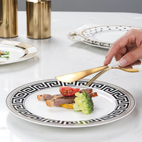 Ensemble d'assiettes en céramique colorées en gros, nouveau design avec glaçure réactive et finition texturée artisanale pour une salle à manger moderne