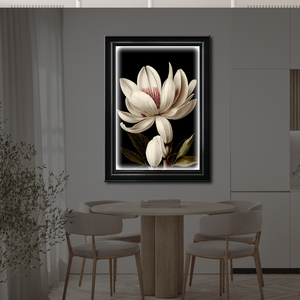 Vente en gros d'usine, impression numérique sur toile, art mural, fleur bleue, 3 pièces, art mural pour salon, impressions décoratives - Product Image 2