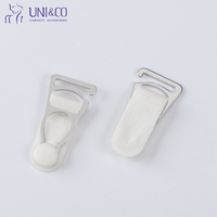 Boucle de soutien-gorge Bosylon en métal recouvert de plastique, réglable, pour maillot de bain, 15 mm MB715A