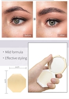 Kustom Logo kosmetik riasan Vegan alis Styling lilin sabun Gel dengan sikat tahan air semua Label pribadi sabun alis