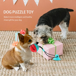 Di migliore vendita cane Puzzle trattare l'erogazione di cibo palla giocattolo interattivo per cani giocattoli per la pulizia dei denti cane giocattolo da masticare con ventosa - Product Image 2