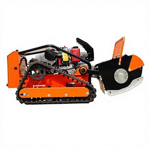 Tondeuse à gazon industrielle sans fil sur chenilles, débroussailleuse robuste pour le défrichement des pentes, des jardins et des terres agricoles - Product Image 5