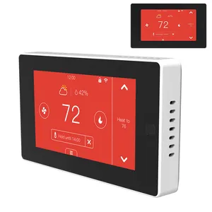 Google 24V HVAC programable pantalla táctil termostato Wifi