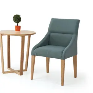 Moderne Wohn möbel Design Halbmond form Stoff Schlafzimmer hohe Rückenlehne Stuhl