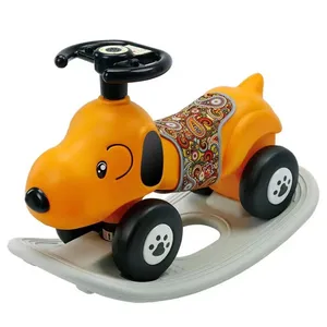 Niños mecedora coche de dibujos animados mecedora y deslizamiento columpio coche de juguete para niños