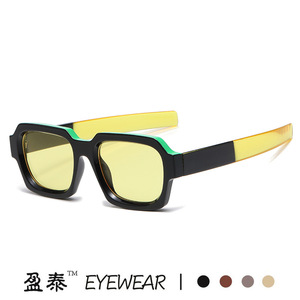 Eyewear <b>Square</b> Frame <b>Sunglasses</b> UV400 PC Unisex Street Style - Product Image 1