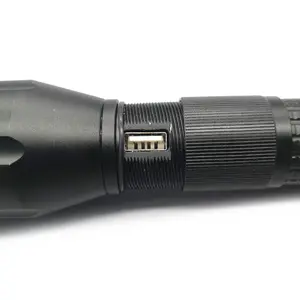 Personalizzato 30000 lumen 12v ricaricabile a led galleggiante moschettone figura della pistola della torcia elettrica di energia cinetica