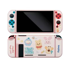 2023 Winnie l'ourson pour boîtier de commutation coque de protection boîtier fendu pour accessoires de commutateur nintendo ns Console TPU Fundas - Product Image 2