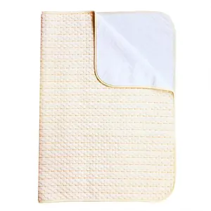 婴儿防水床垫有机棉床垫保护器可重复使用的失禁 4 保护层超吸收片