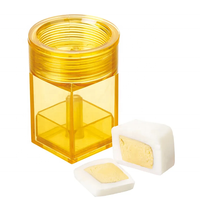 Coupelleuse/Presse à œufs carrée en plastique écologique pour le petit-déjeuner – Amusante et pratique