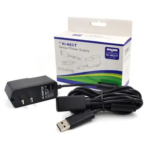 Adaptateur secteur USB EU avec câble de chargement USB pour xbox 360 XBOXes360 chargeur à capteur Kinect