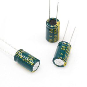 Aluminum Electrolytic Capacitor 680UF 25V 10x17mm Through Hole Low ESR POLAR PET Package - Product Image 2