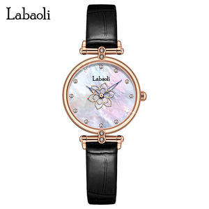 Reloj de Lujo para Mujer con Diamantes, Reloj de Cuarzo Minimalista con Resistencia al Agua - Product Image 1