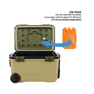 New Arrival High Quality Ice Food Fruit Fish <strong>Boxes</strong> PU Foam Thermal Insulated Waterproof 36L Ice Chest Cooler Box with Wheels - Product Image 5
