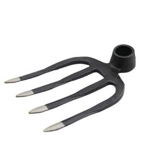 Fourche de jardin à 4 branches avec manche en bois, fourche de jardin pour creuser - Product Image 4