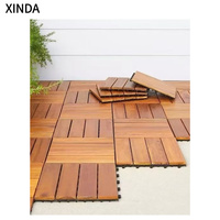 Dalles de terrasse extérieures en teck de Birmanie, Cumaru, Merbau, Kempas, Ipe, carrées, résistantes aux intempéries, emboîtables, écologiques, pour jardin et balcon