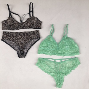 Deep Love Embroidery <strong>Mini</strong> Skirt Metal Chain Lace See Through Women Nightgowns Sexy Lingerie <strong>Bra</strong> and <strong>Panty</strong> Beige <strong>Set</strong> for Women - Product Image 5