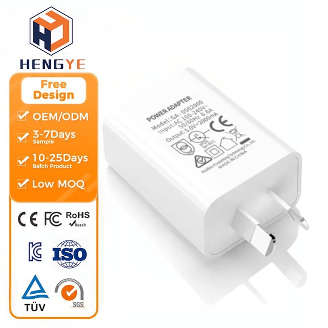 Universal 10W 5W Power Supply 5V2A 5v1a USB Mobile Adapter 5v 2a 5v 1a AU Plug Usb Wall Charger for Australia SAA Certification
