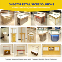 Vitrine de comptoir en aluminium pour bijoux, présentoir de luxe pour montres, vitrine à LED pour bijoux