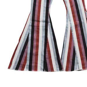 NO Tariffs Contact Us P0152 RTS <strong>Women</strong> Clothing 2025 Fashion Bell Bottoms Denim <strong>Jeans</strong> Dark <strong>Red</strong> Stripe Pants High Quality Clothes - Product Image 5